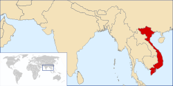 Location of Vietnam