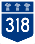 Highway 318 marker