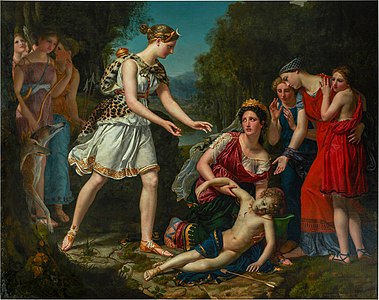 La morte di Cenchiria, figlio di Nettuno e della ninfa Peirene, 1821-1823