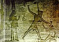 Ramses II. beim „Erschlagen der Feinde“, Abu Simbel