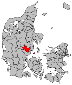 Locatie van gemeente Horsens