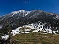 北西から見る四阿山（根子岳との鞍部から）