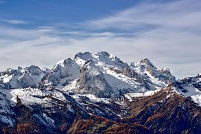 Marmolada in autumn