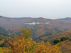 Diatant view of Pujerra, Málaga, Spain