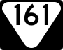 State Route 161 marker