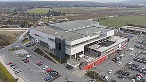 Außenansicht der Brose Arena in Bamberg