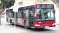 Autobus de la ligne 40 au terminus de la place Oued Makhazine en avril 2020.