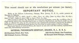 Back side of 1903 record slip