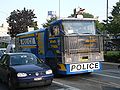 Anti-riot armoured vehicle of the police of the Canton of Vaud in Lausanne, Switzerland.