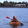 A pumpkin in Lake Pisaquid in 2008