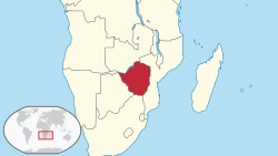 Location of Zimbabve