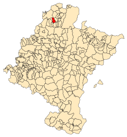 Map of Zubieta, Navarre