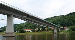 Most nad Łabą w Bad Schandau