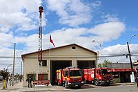 Terceiro Quartel dos Bombeiros de Cabrero, localizado em Monte Águila.