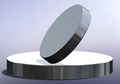 Computer rendering of Euler's Disk on a slightly concave base