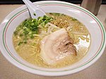 Hakata (博多) ramen with tonkotsu ("pork bone") soup