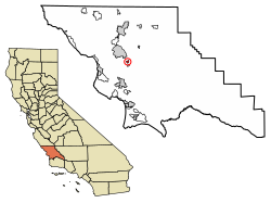 Location of Garden Farms in San Luis Obispo County, California.