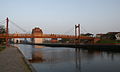 Voetgangersbrug over de Peene