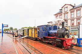 Steam engine Borkum in August 2015