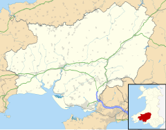 Laugharne is located in Carmarthenshire