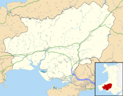 Carmarthenshire shown within Wales