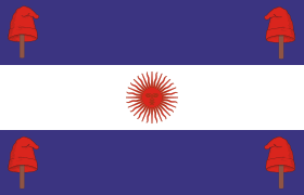 Bandera de la Confederación Argentina (año 1840 aprox.)