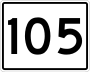 State Route 105 marker