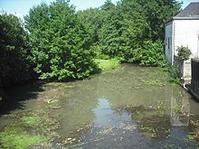 Le Mandit peu avant le confluent avec l'Erdre.