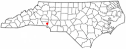 Location of Mount Holly, North Carolina