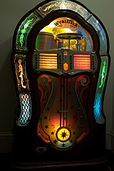 Juke-box Wurlitzer 1080/1080A de 1947 - 24 sélections.