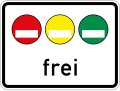 Vehicles with red, yellow or green Low Emission Zone Sticker permitted