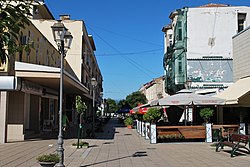 Frå sentrum av Gevgelija