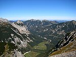 Der nördliche Ahornboden von der Sonnjoch-Westflanke