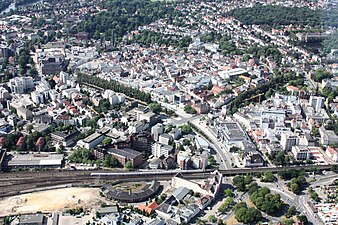 Centrum van Oldenburg vanuit de lucht