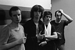 XTC backstage in Toronto, Canada (October 1978).