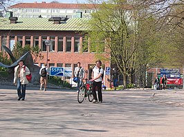 De grote Chalmerscampus, bovenaan de Olgatrap, Chalmers tvärgata