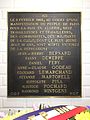 Placa commemorativa de la massacre del 8 de febrer de 1962 al metro de París.