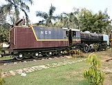 Steam engine at an outdoor museum