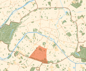 Karte der Pariser Arrondissements