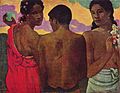 Paul Gauguin - Trei tahitieni discutând (1898 sau 1899)