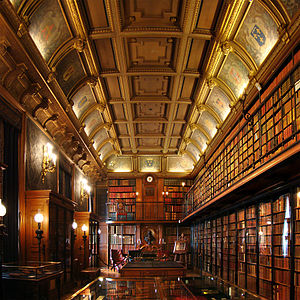 Bibliotheek van het Musée Condé in Chantilly