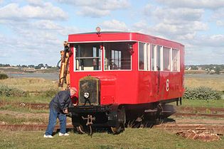 Autorail De Dion-Bouton type JM-4 à voie métrique de l'AMTUIR ex-Chemins de fer des Côtes-du-Nord.