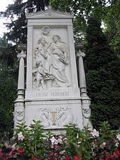 Schuberts grav på Wiener Zentralfriedhof.