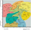 Image 41Cultural map of the world according to the World Values Survey, describing Israel as a whole at parity in "Rational-Secular Values" and also at parity in "Self-expression values". (from Culture of Israel)