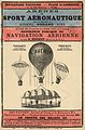 Poster for Godard’s Arènes du Sport Aéronautique, held in Paris on April 6, 1885.