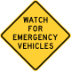 Texas Emergency Vehicles sign.