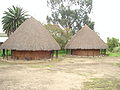 Reconstruction of Muisca houses at the Archaeology Museum of Sogamoso, Boyacá