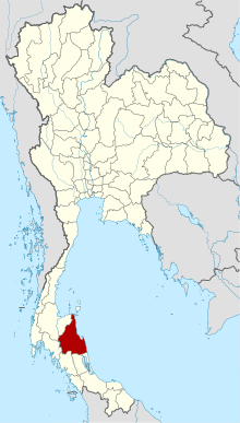 Kedudukan Nakhon Si Thammarat di Thailand