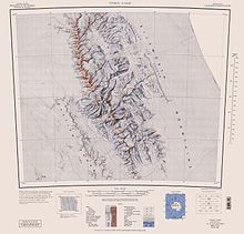 Koort von dat Rebeed üm’n Mount Tyree, Sentinel Range