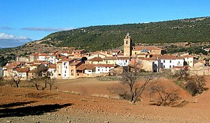 Vista parcial de Puebla de San Miguel (Valencia), desde la ermita de la Inmaculada Concepción (2006).